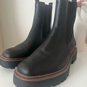 Sam Edelman Laguna Black Chelsea leather Boots size 9.5